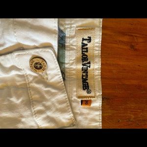 Tailor vintage size 36 mens white cargo chino short